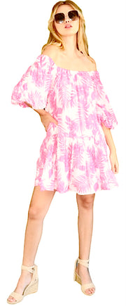 Capri Gauze Print Dress