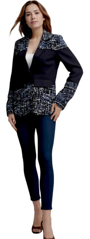 Tweed Ponte Blazer