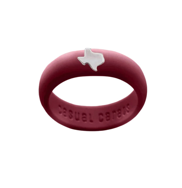 Sterling Silver Texas Silicon Band