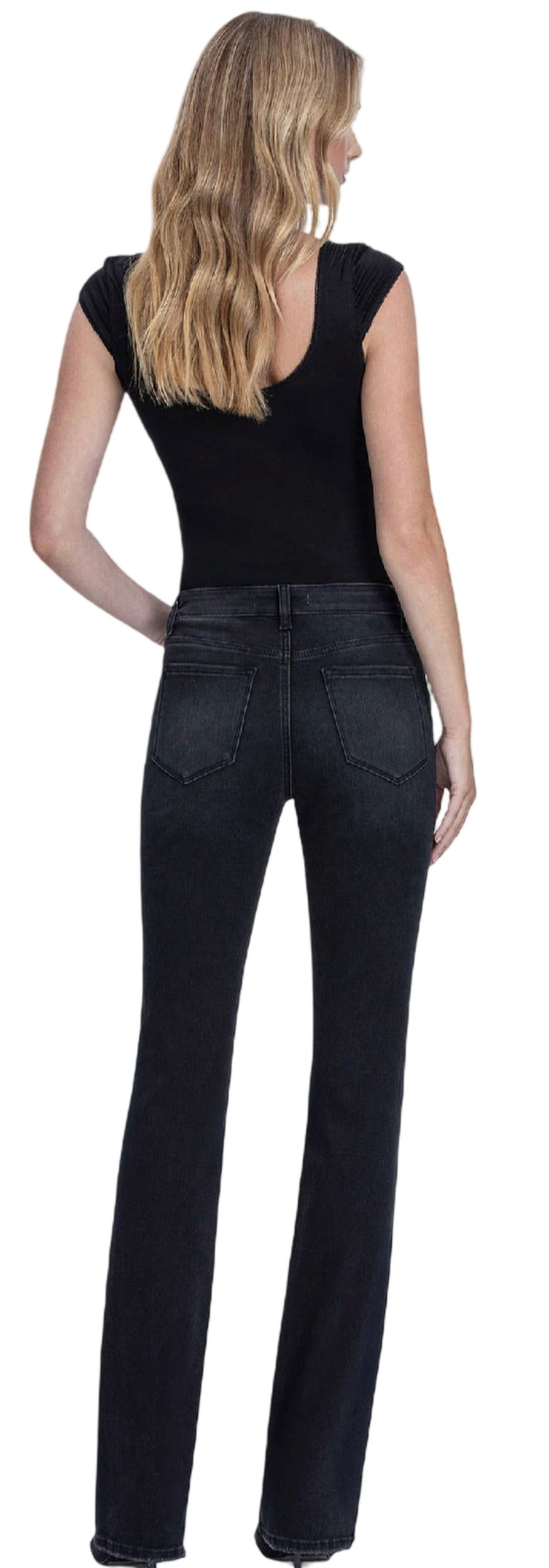 HIGH RISE FULL LENGTH BOOTCUT JEANS