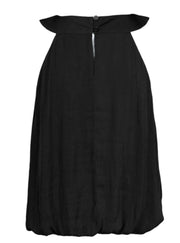 Wide Round Neck Billowy Sleeveless Top