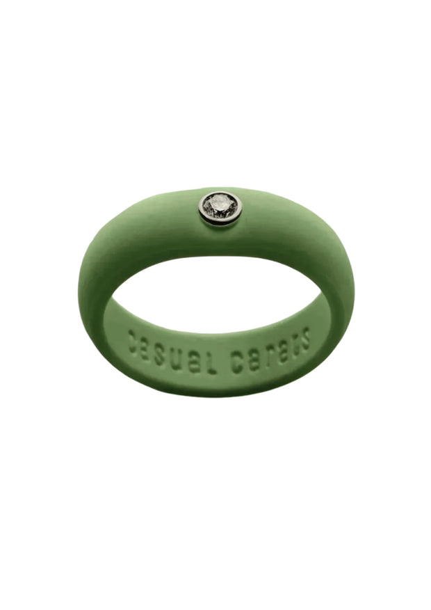 Silicone Band Set w/ 0.07ct Diamond