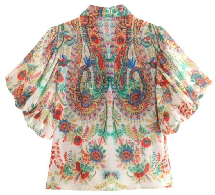 Vibrant Floral Blouse