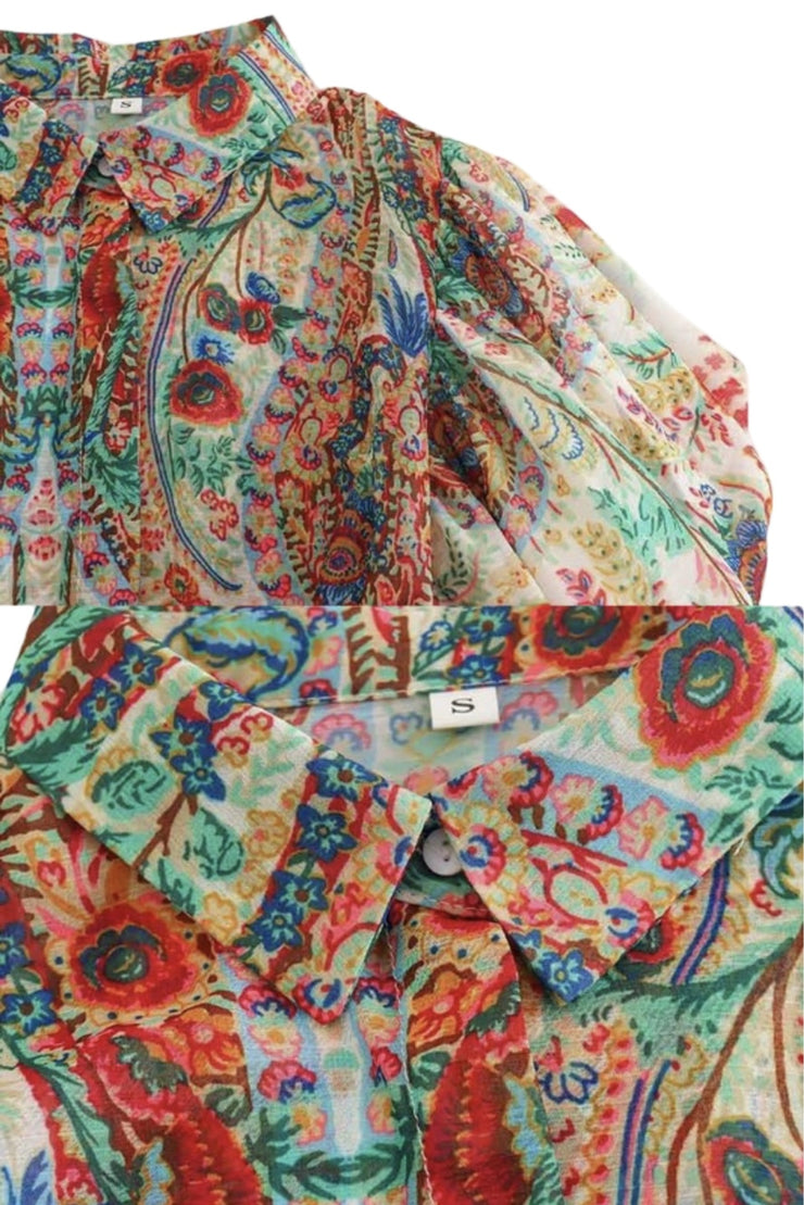 Vibrant Floral Blouse