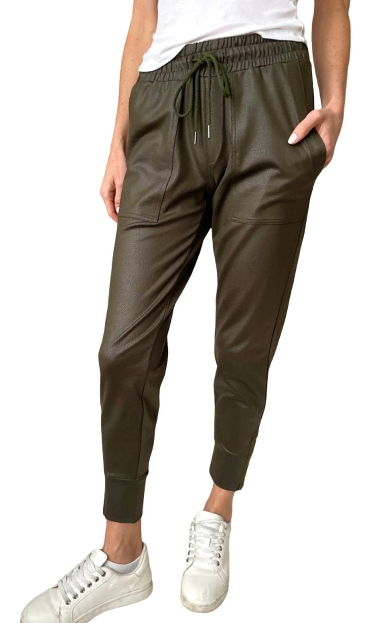 Coated Headliner Zip Jogger