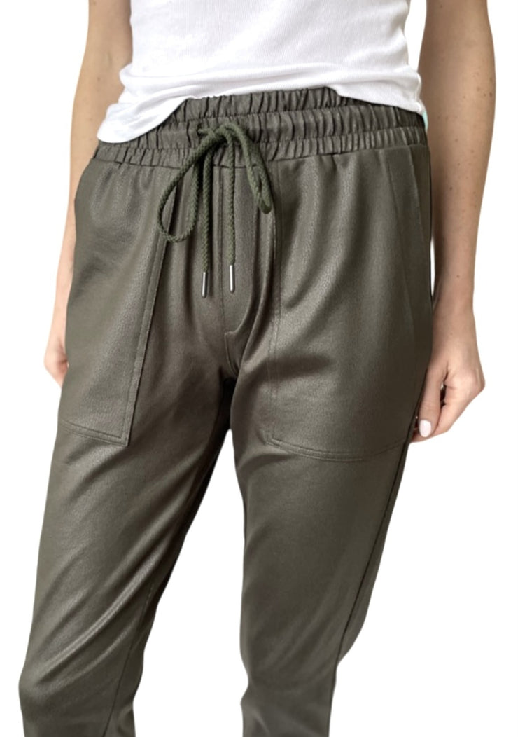 Coated Headliner Zip Jogger