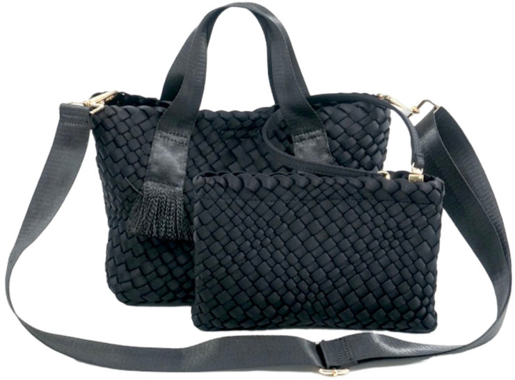 Weaved Tote Crossbody