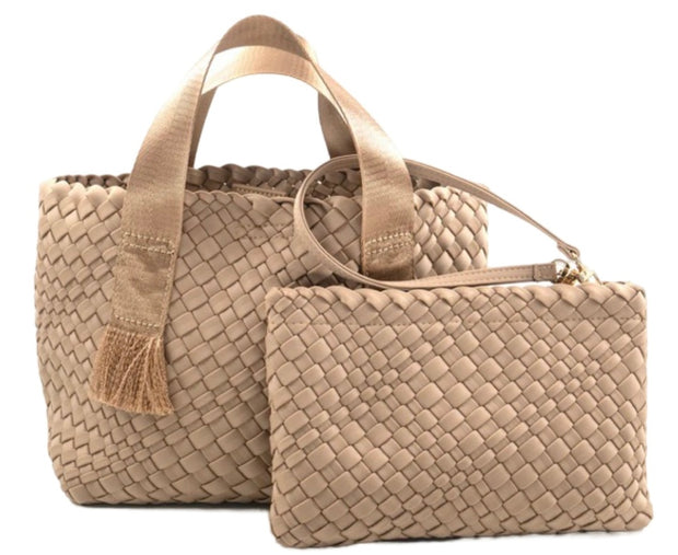 Weaved Tote Crossbody