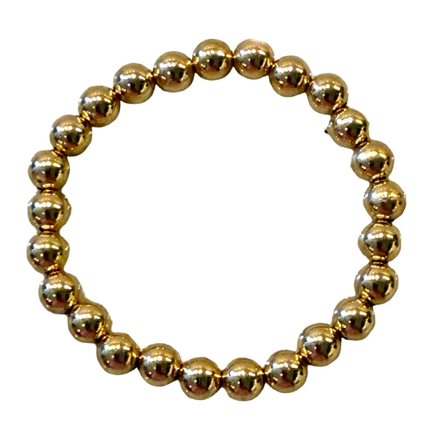 Gold Bead Stretch Bracelet