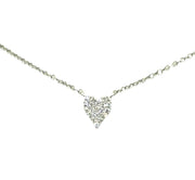 Paved Small Heart Necklace