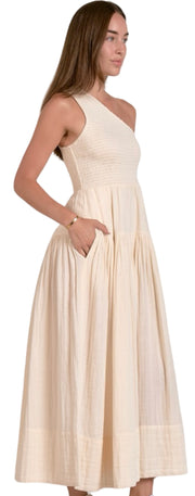 One Shoulder Maxi Dress
