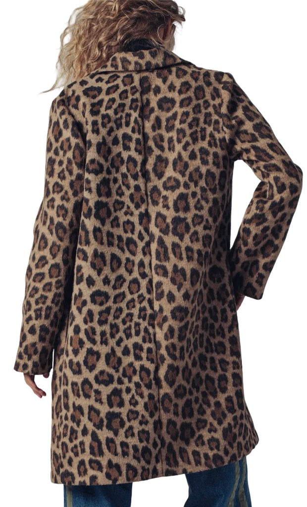Leopard Print Oversized Statement Coat