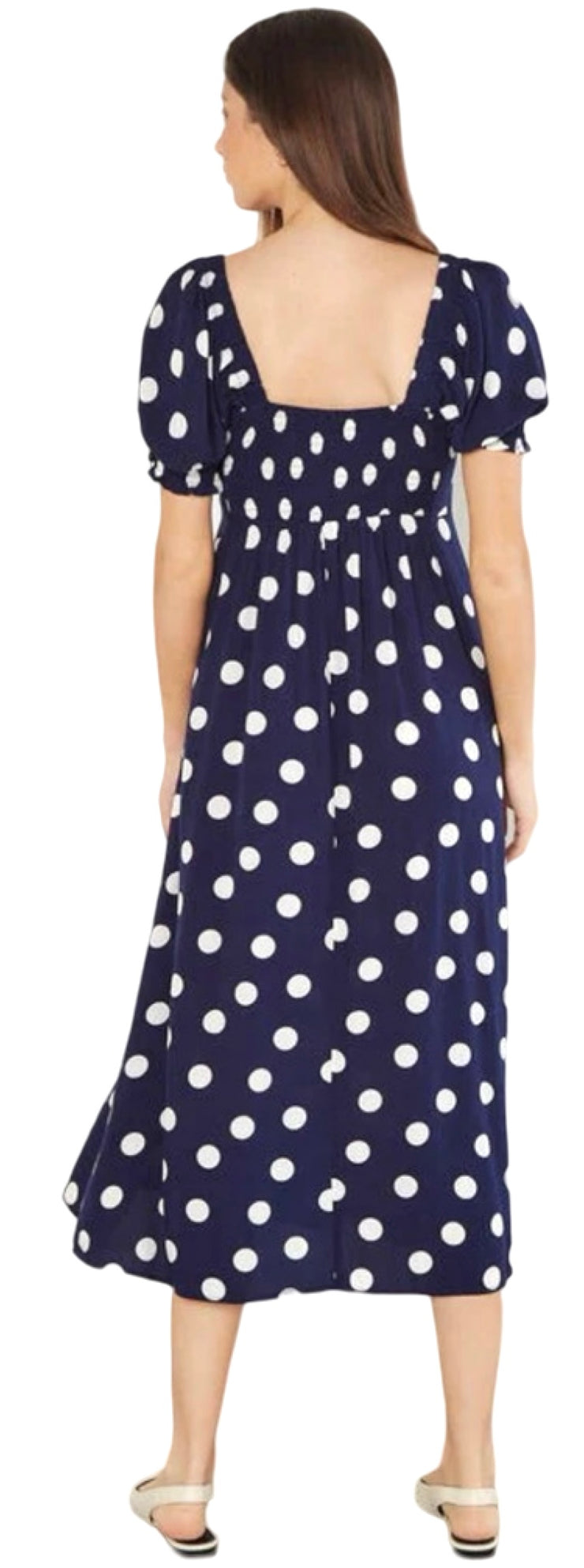 Polka Dot Bow Back Midi