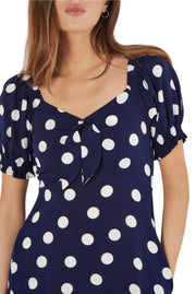 Polka Dot Bow Back Midi