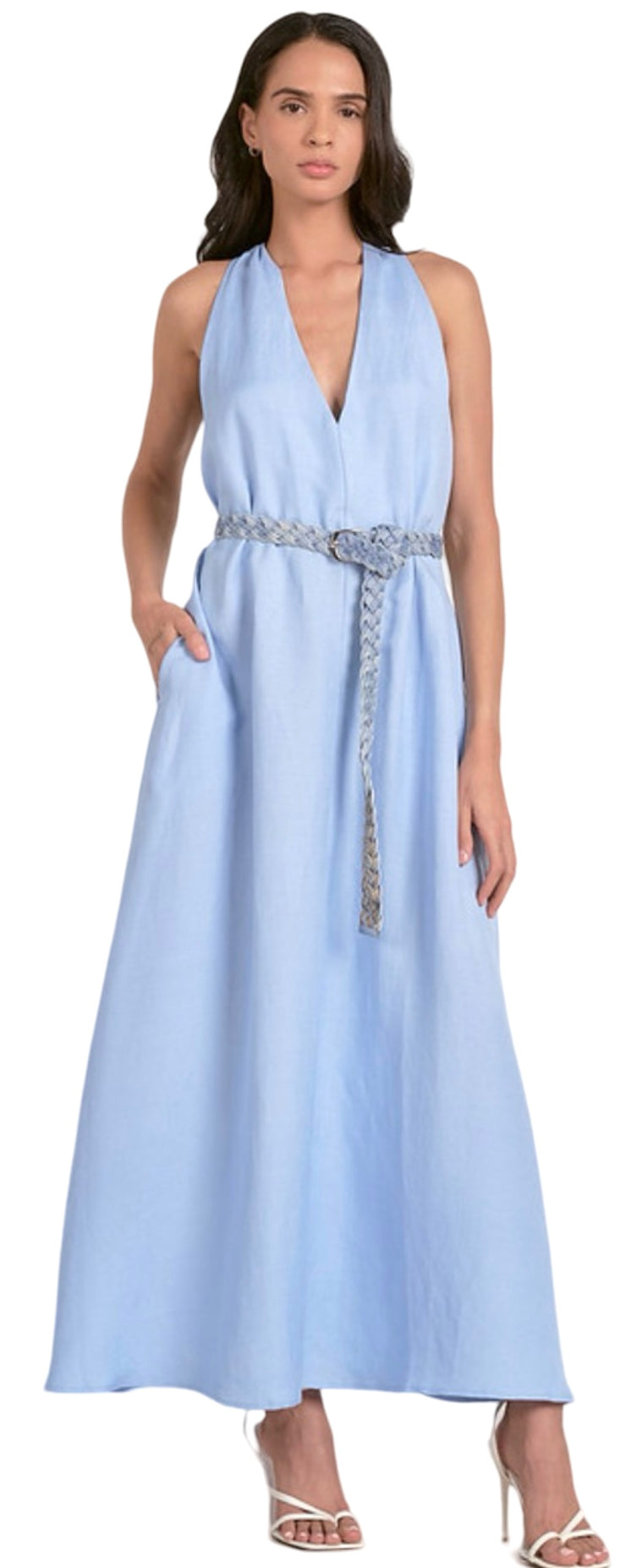 VNeck Sleevless Maxi