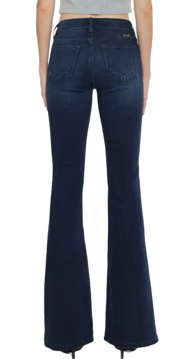 MID RISE FLARE JEANS