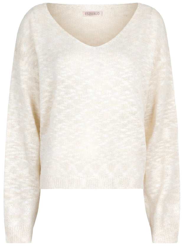 Slub Ombre Vneck Sweater