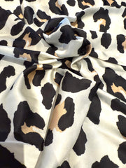 Leopard Print Silk Scarf