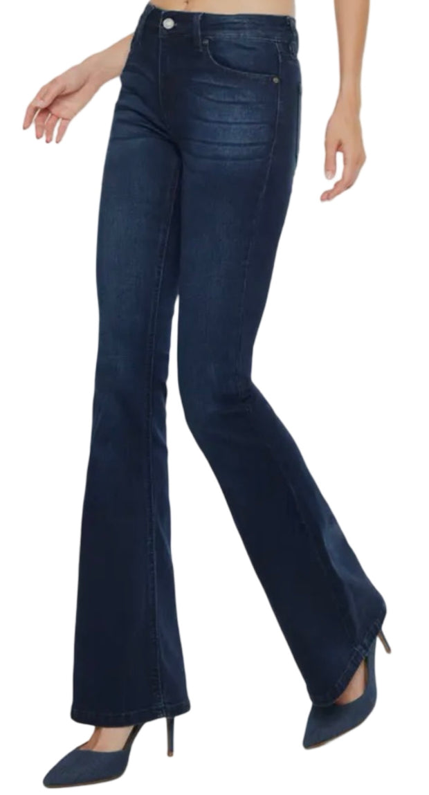MID RISE FLARE JEANS