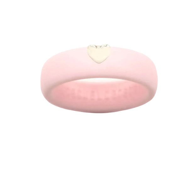Silicone Band w/ 14kt Gold Heart