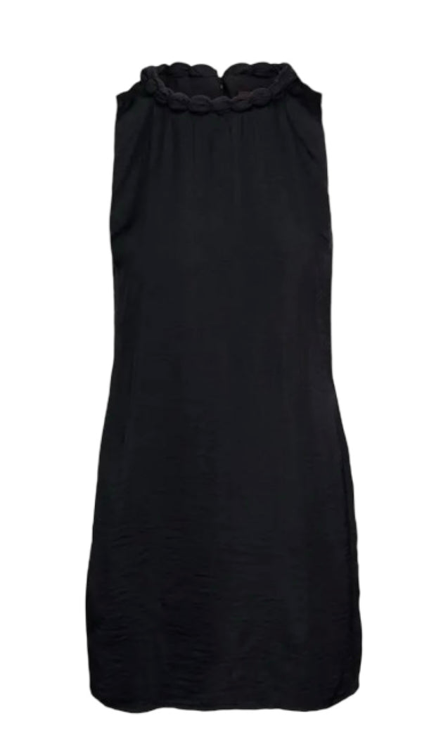 Neckline Accent Mini Shift Dress