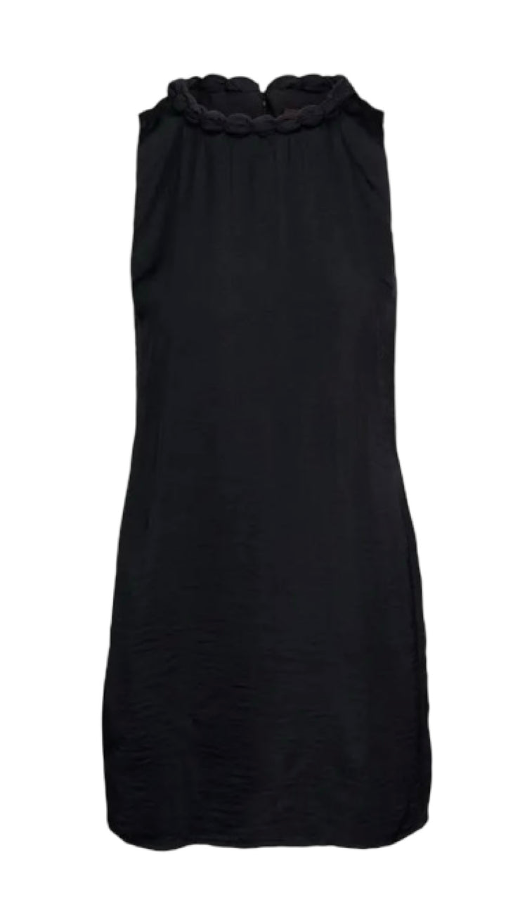 Neckline Accent Mini Shift Dress