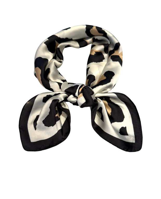 Leopard Print Silk Scarf