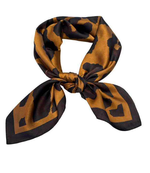 Leopard Print Silk Scarf