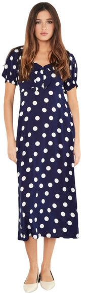 Polka Dot Bow Back Midi
