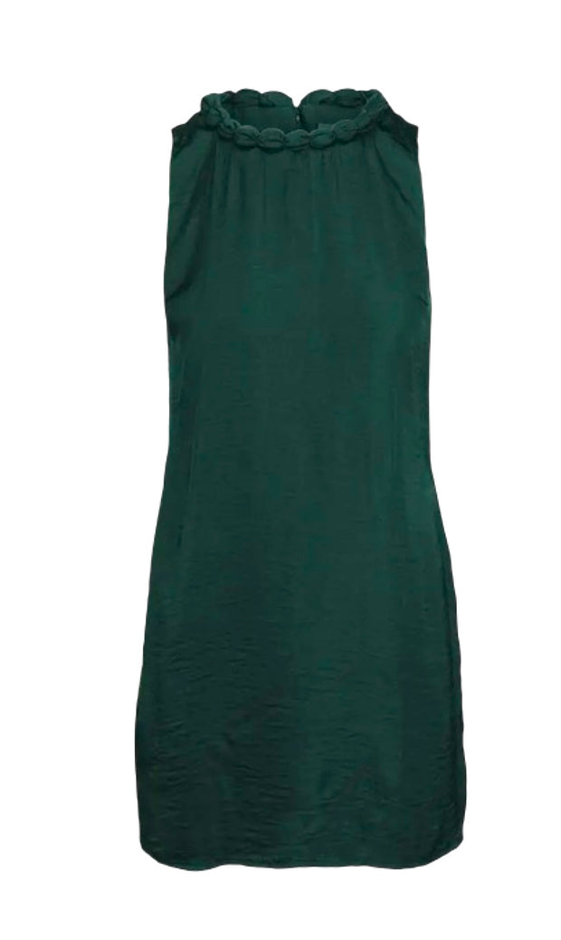 Neckline Accent Mini Shift Dress