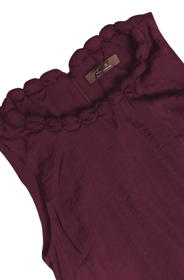 Neckline Accent Mini Shift Dress