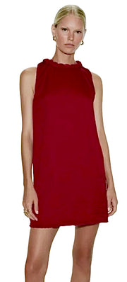 Neckline Accent Mini Shift Dress