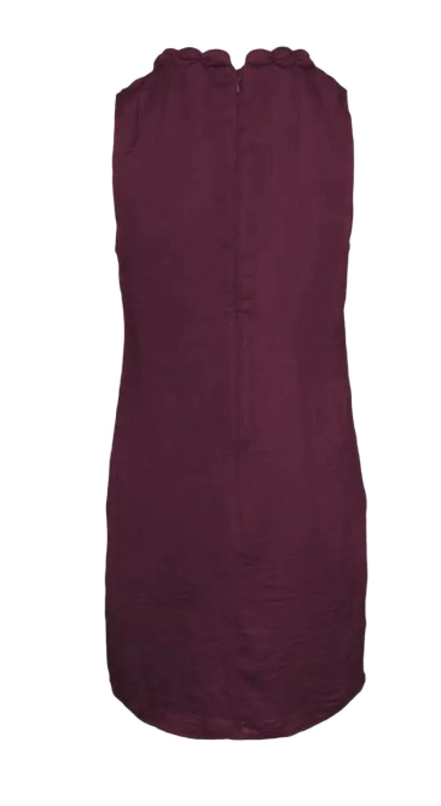 Neckline Accent Mini Shift Dress