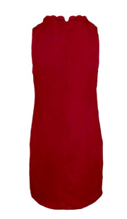 Neckline Accent Mini Shift Dress