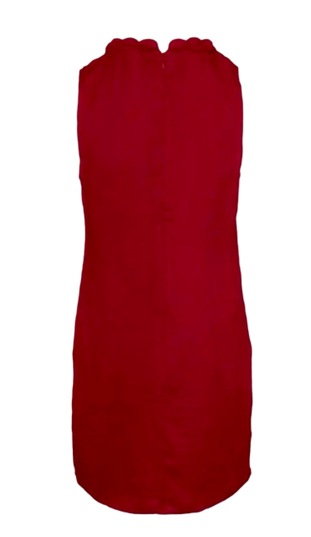 Neckline Accent Mini Shift Dress