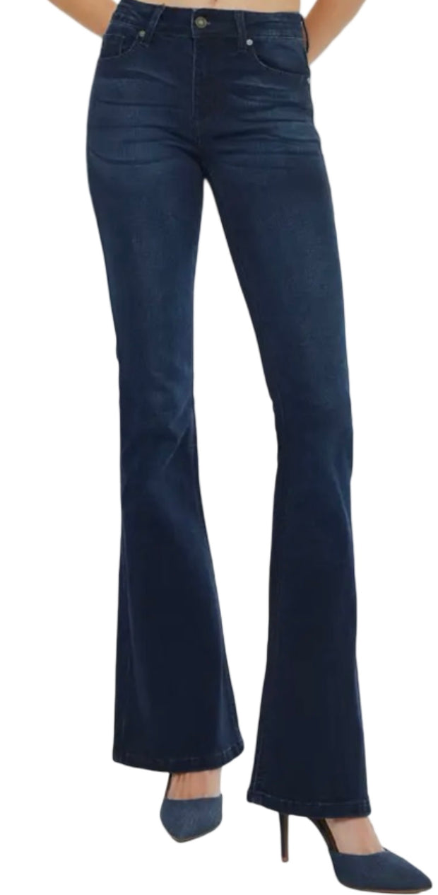 MID RISE FLARE JEANS