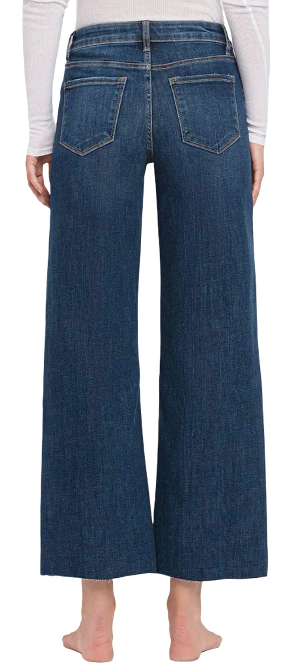 Tummy Control Mid Rise Wide Leg Jean