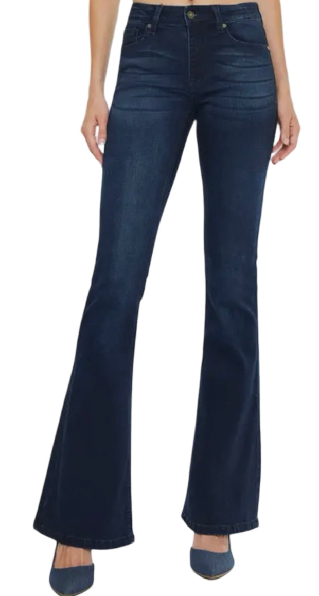 MID RISE FLARE JEANS