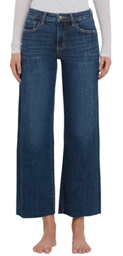 Tummy Control Mid Rise Wide Leg Jean