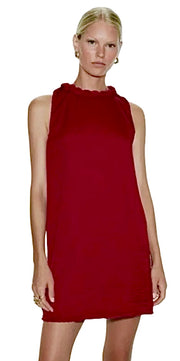 Neckline Accent Mini Shift Dress