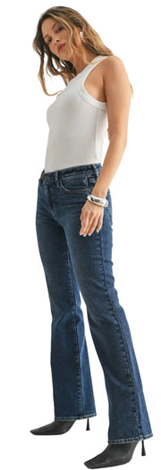 Dark Low Rise Vintage Slim Bootcut