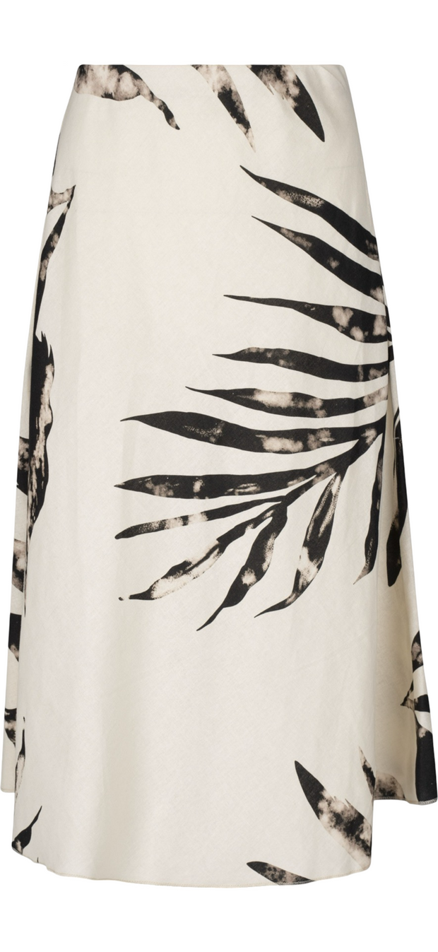 Palm Print Skirt