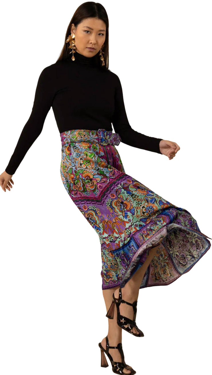 Print Maxi Skirt