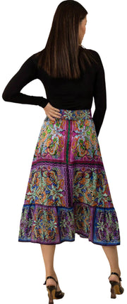 Print Maxi Skirt