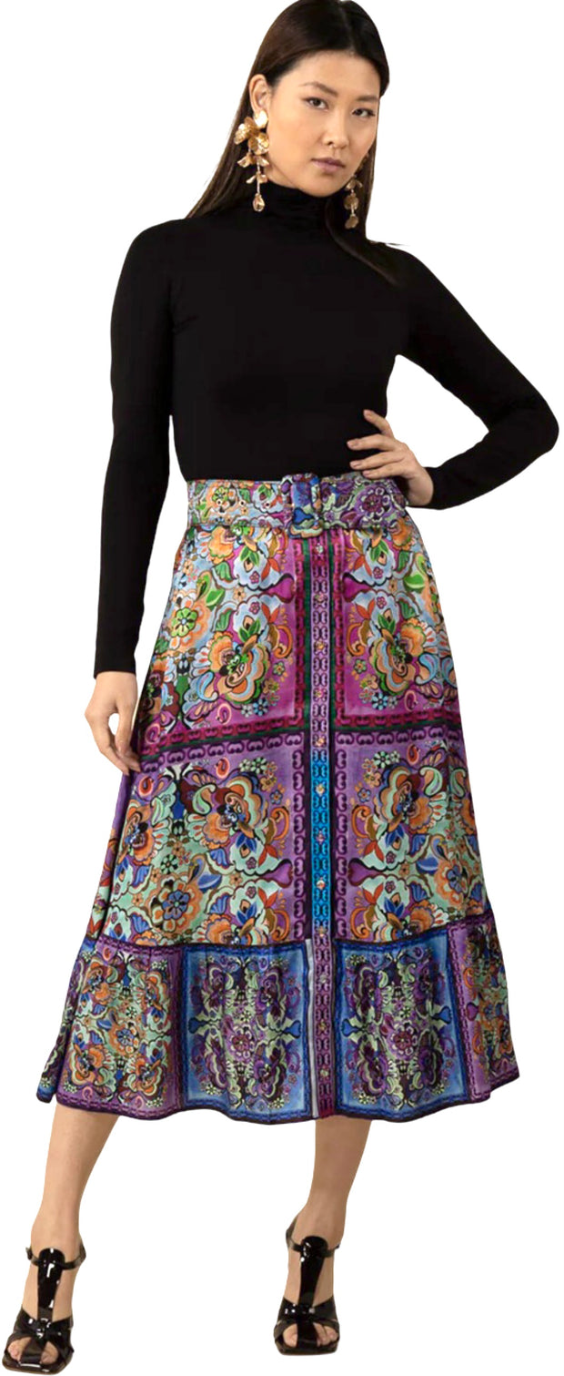 Print Maxi Skirt