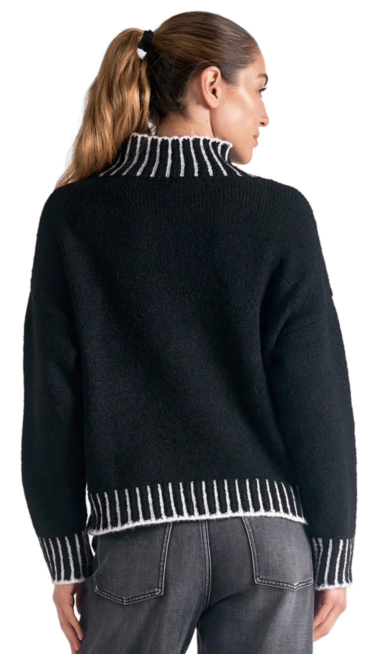 Mock Neck Pullover Sweater