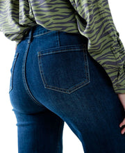 Straight Leg Front Button Pocket Jeans