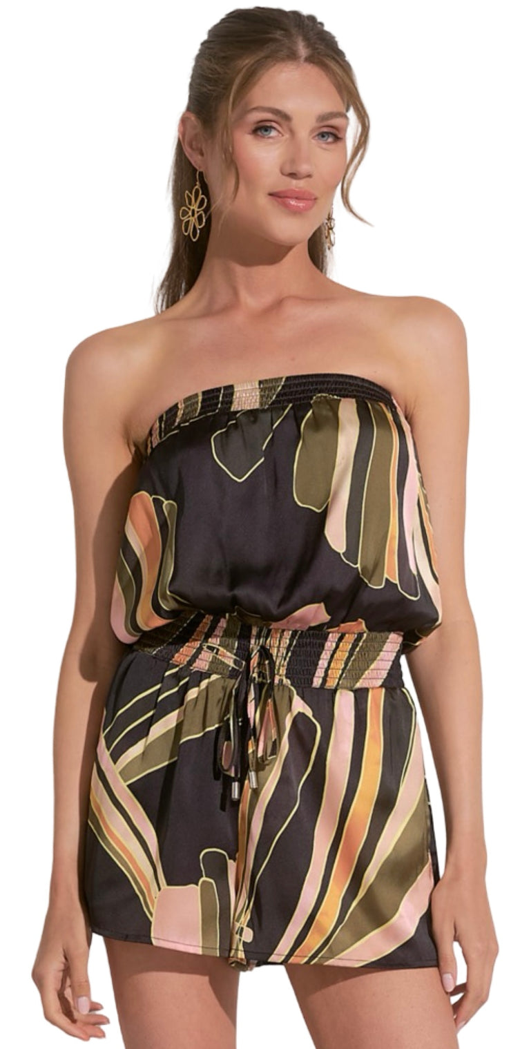 Abstract Print Romper