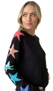 Star Sleeve Sweater