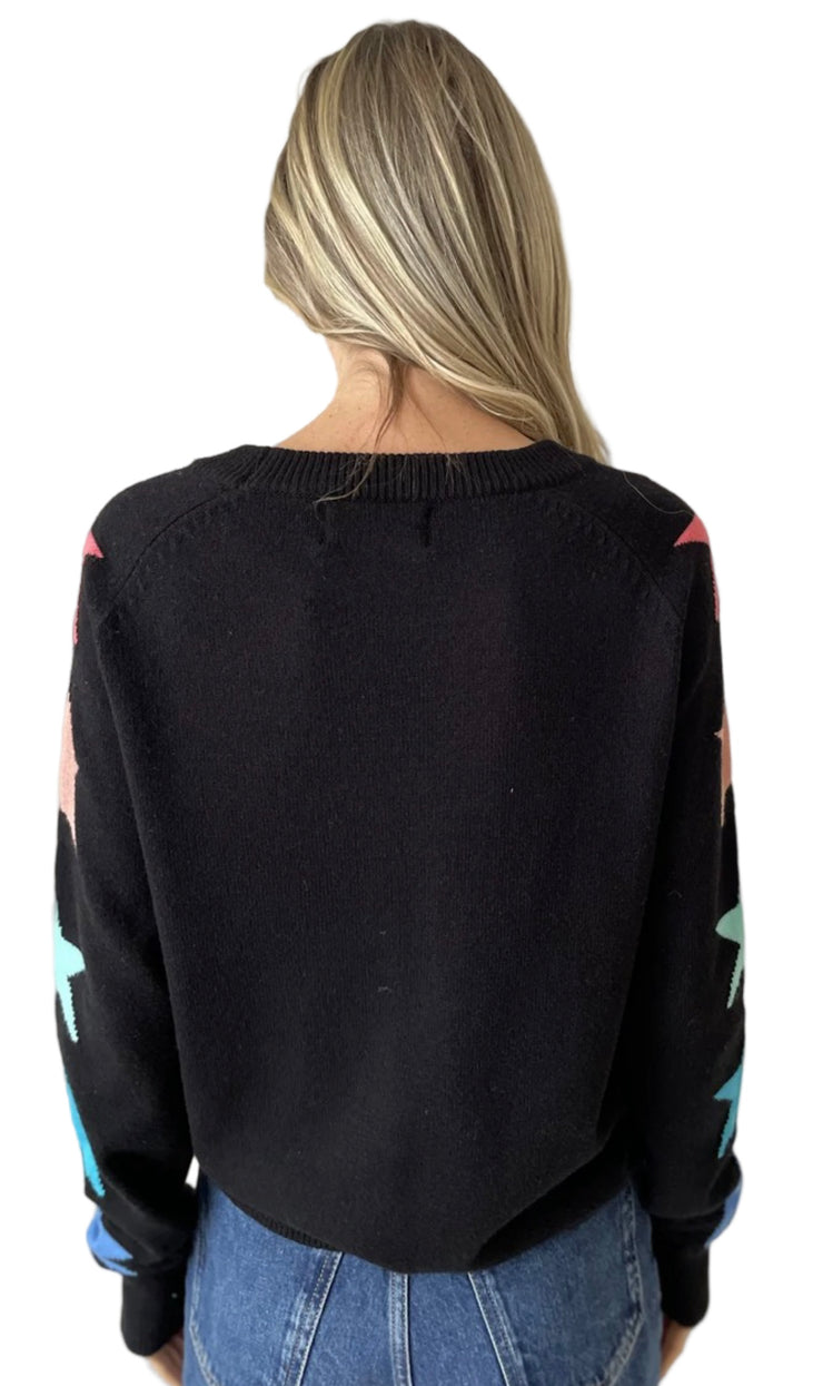 Star Sleeve Sweater